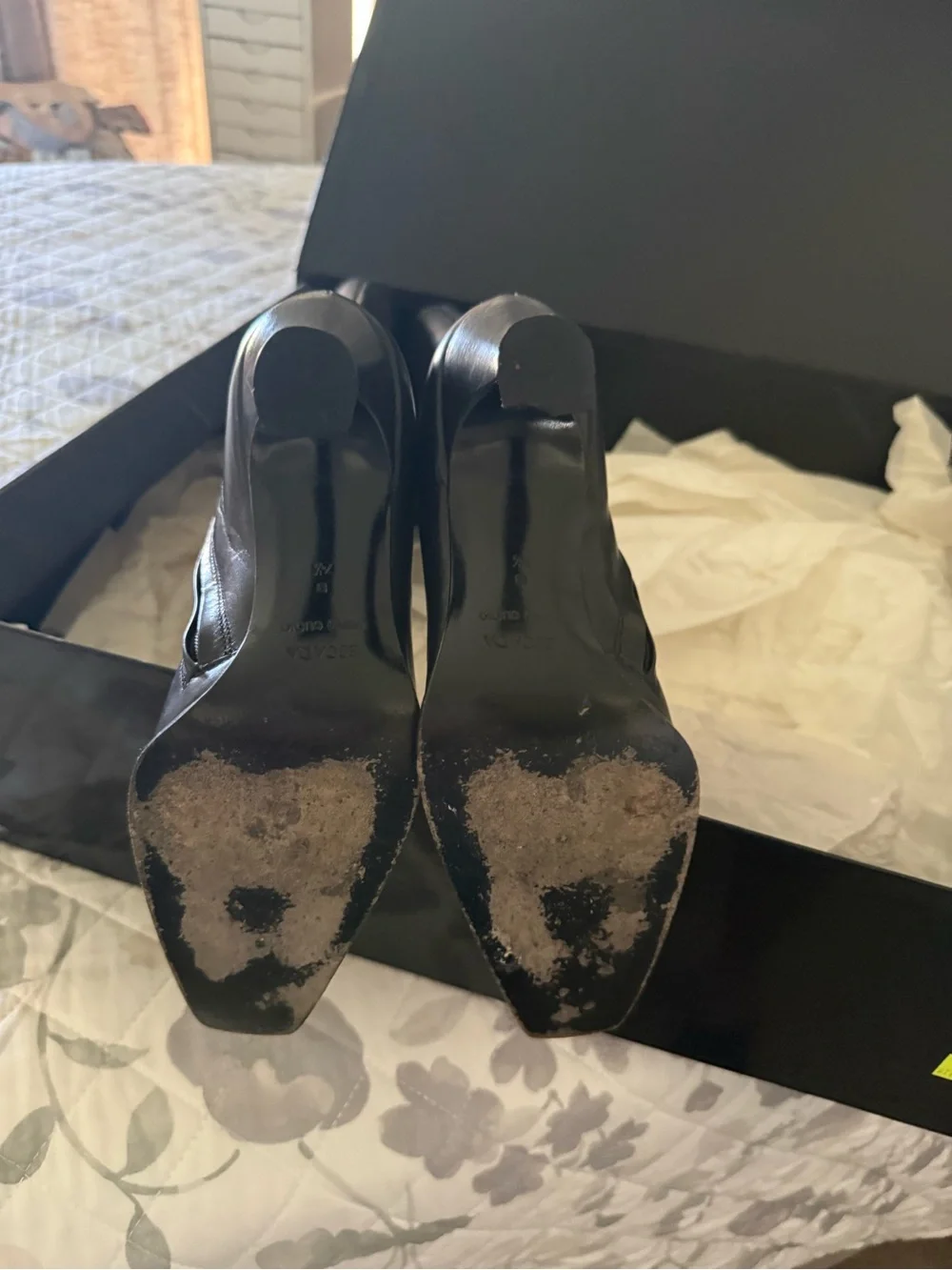 Escada tall leather